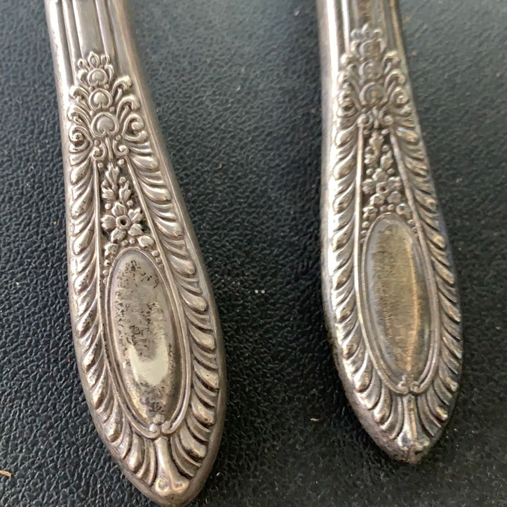 Manchester sterling silver handles set of 2 serving PC